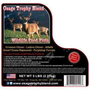 Osage Trophy Blend deer food plot